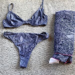 Acacia samba set w/matching pareo